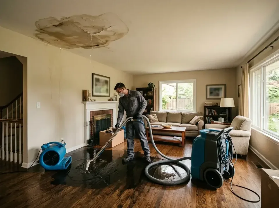 attic-pipe-burst-ceiling-drip-008 — frequently asked questions, Water Damage Restoration & Carpet Care in Slaughterville, OK
